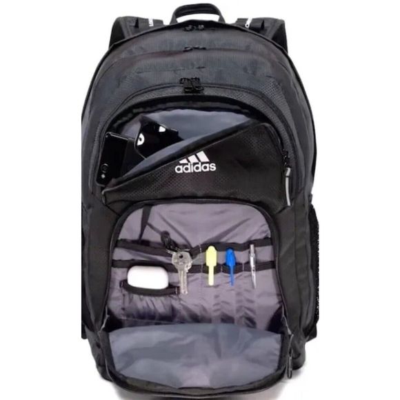 Adidas Prime V Unisex Backpack Black & White 145288C - Picture 8 of 16